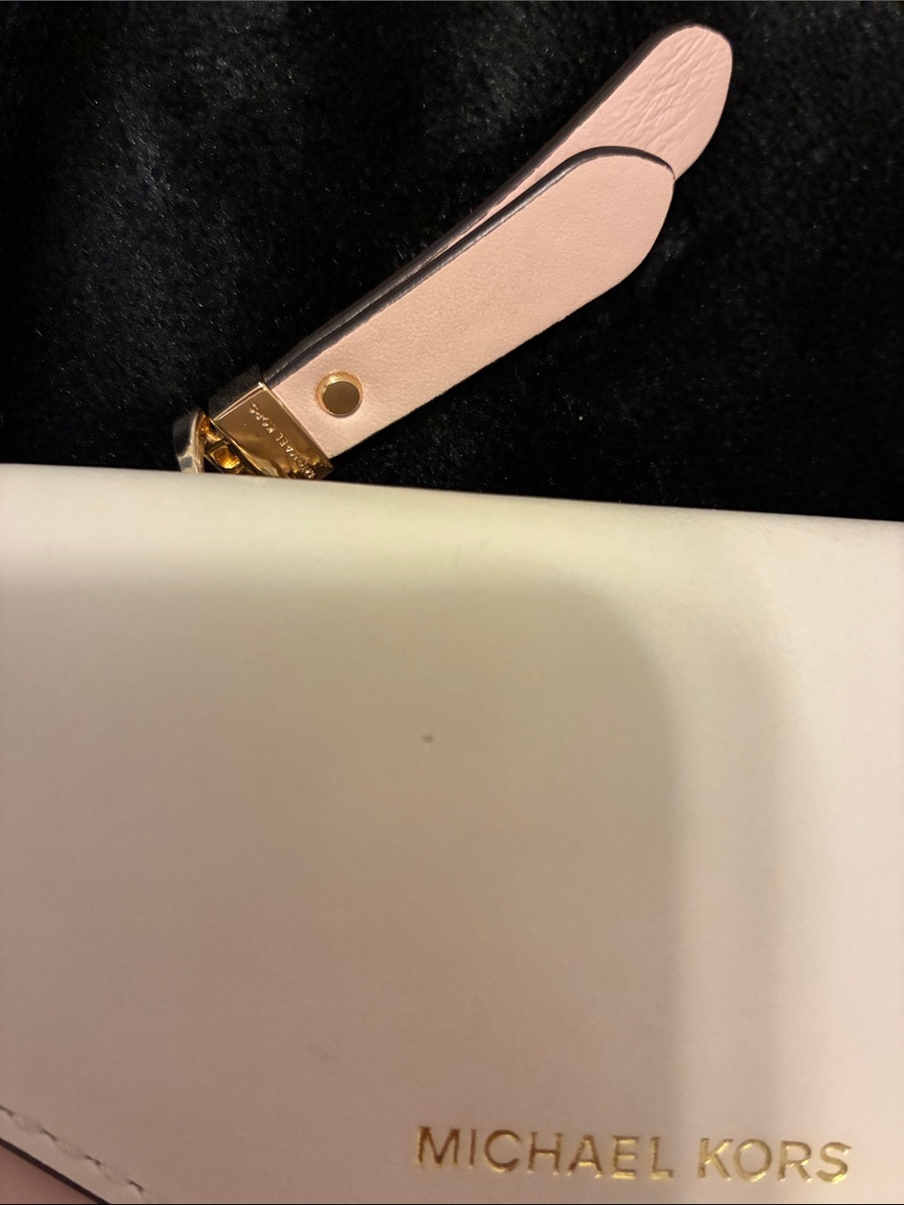 Michael Kors Two-Tone Blush Pink & Cream Leather Zip Wallet - Picture 7 of 7